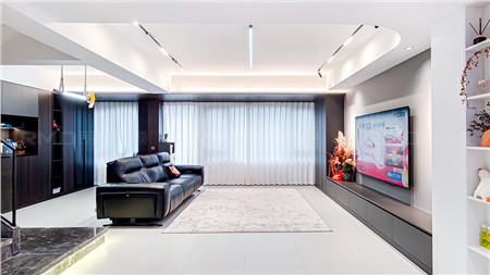 12.8w打造現代黑白灰風格的家156m² | 麗爾曼頓全房全屋定制